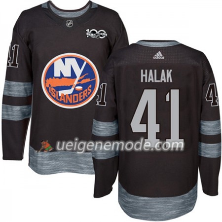 Herren Eishockey New York Islanders Trikot Jaroslav Halak 41 1917-2017 100th Anniversary Adidas Schwarz Authentic